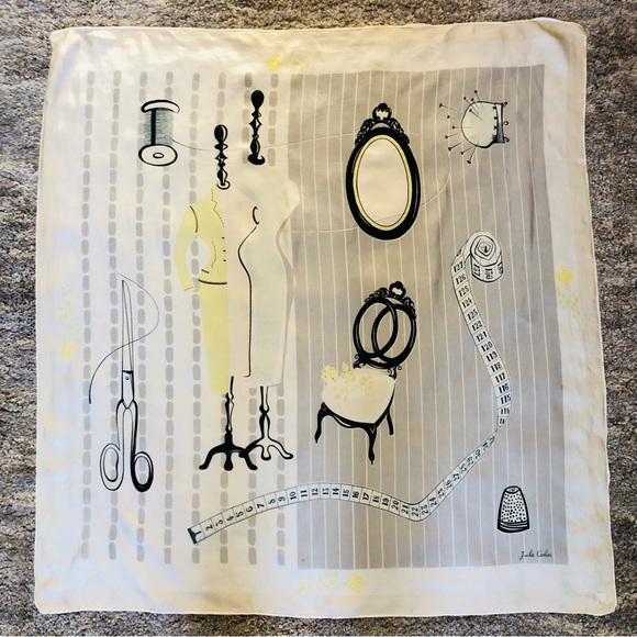 Vintage Numbered Silk Scarf - Picture 11 of 11